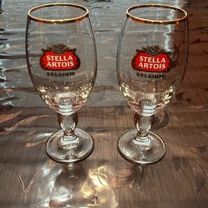 Two Stella Artois Beer Chalice